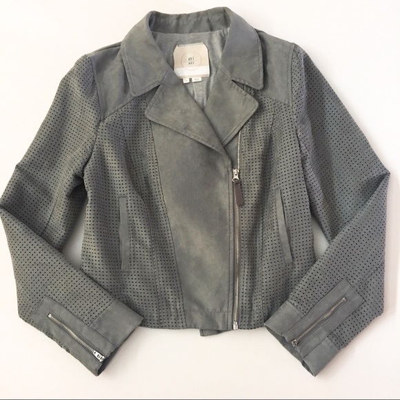 anthropologie • vegan suede moto jacket - Picture 3 of 5